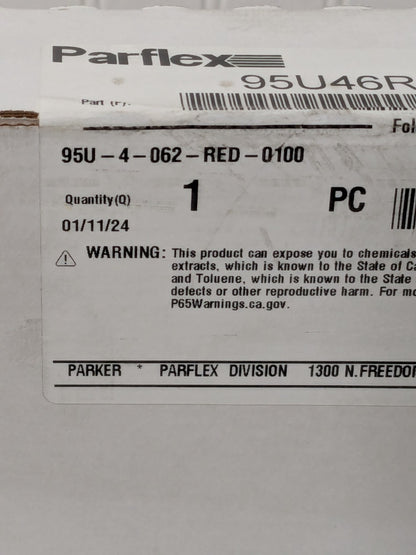 Parker Polyurethane Tube: 1/8" ID x 1/4" OD, 100' Long 95U-4-062-