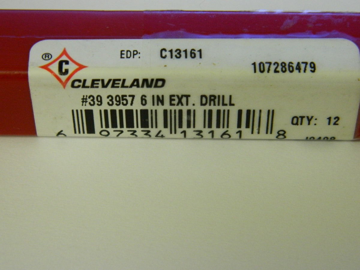 Cleveland X Long Drill Bit .0995" x 1.375" x 6" HSS Bright RH  QTY 12 C13161
