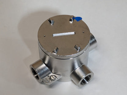 MSA JB5000 Junction Box for X/S500 Sensors 3/4" NPT Stainless Steel
