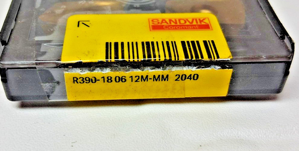 Sandvik Coromant Carbide Milling Inserts R390-18 06 12M-MM 2040 Qty 7 5746052