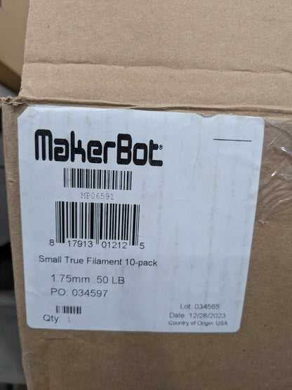 MakerBot 10 Piece PLA Filament Small Spool MP06591
