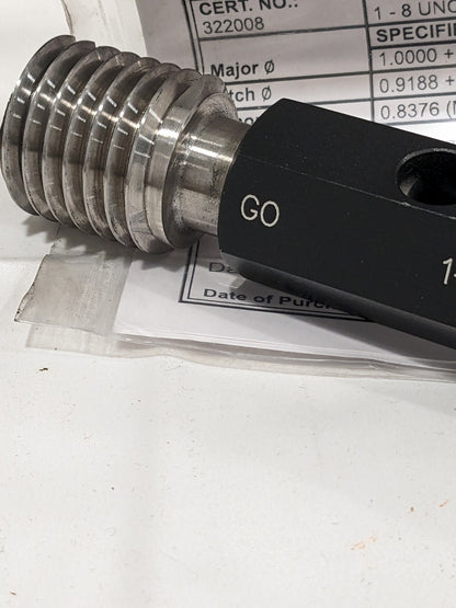 SPI Plug Thread Gage: #1-8 Thread, 2B Class, Go &amp; No Go 34-429-1