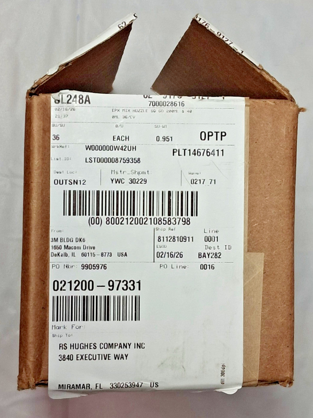 3M Scotch Weld Mixing Nozzles 200ML/400ML QTY36 7000028616