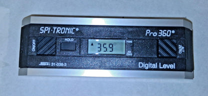 SPI Pro 360 Digital Level Angle Measurement Tool 0.10 dg Resolution 31-038-3
