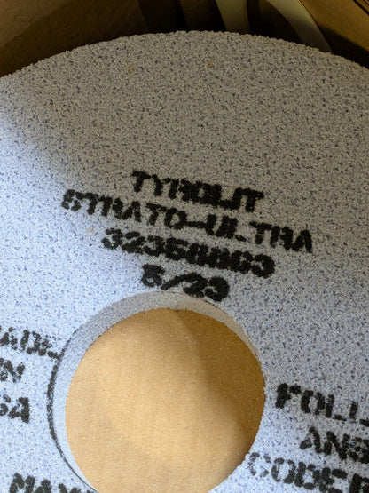 LOT OF 6 Tyrolit Strato-Ultra Grinding Wheel 300mm x 22mm x 76.2mm 2228 Max. RPM