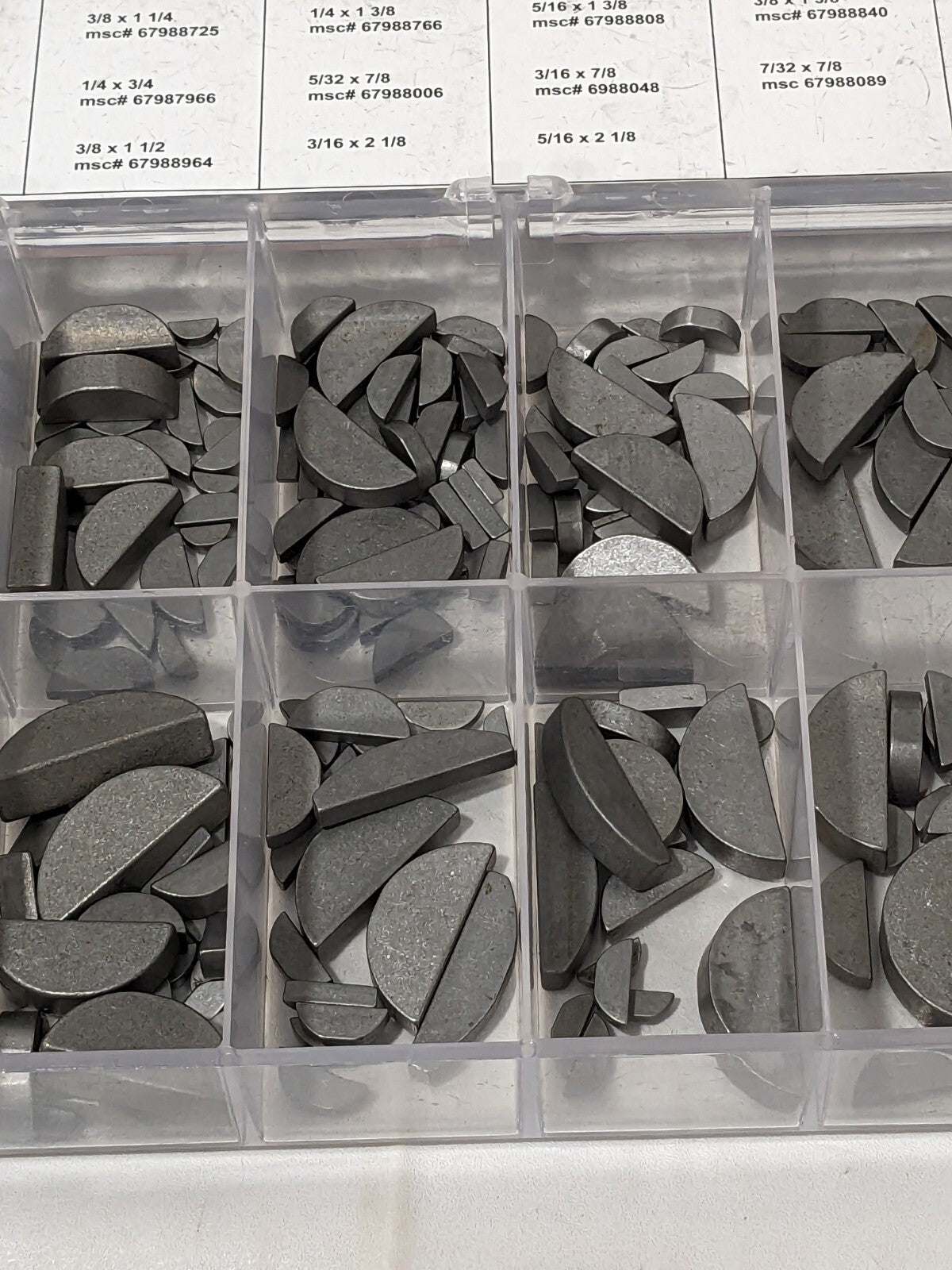 350 Piece Woodruff Keys & Keyway Assortment K25002050