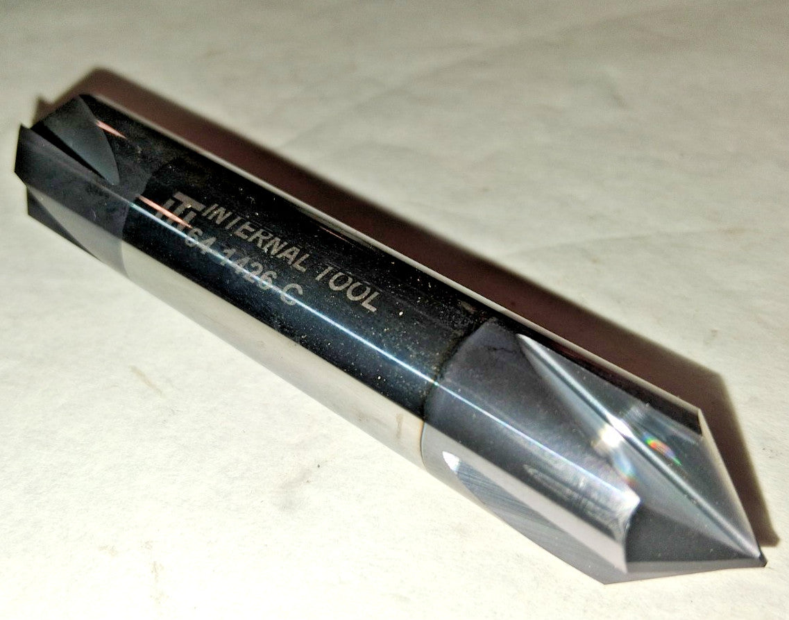 Internal Tool Chamfer Mill 5/8" Dia 90 deg 4 FL 5/8" SD Carbide 64-1426-C