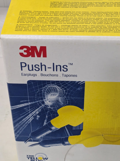 3M Earplugs 100pairs : 28 dB, Foam, Round, Push-In Stem, Corded 7000052745