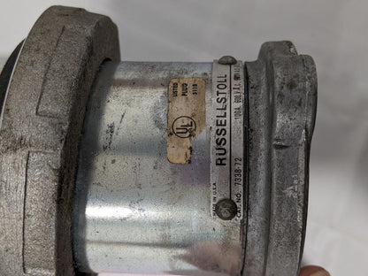 Russellstoll Connector 100A PLG 3P 4W 600VAC 7338-72 INCOMPLETE