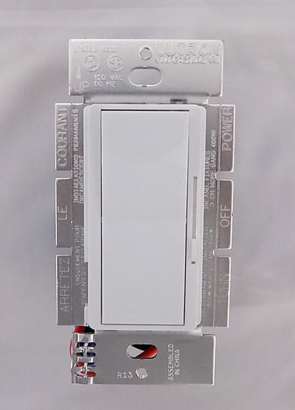 Lutron DV-603PG-WH Diva 600W Incandescent / Halogen Single Pole 3-Way Eco-Dimmer