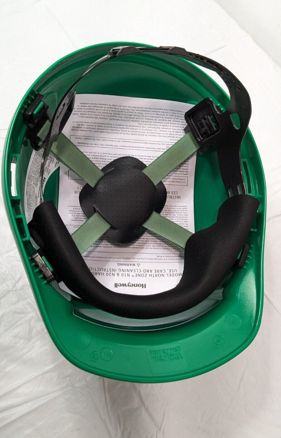Honeywell North Zone N10 Hard Hats 4-Point Suspension Green QTY 11 N10040000