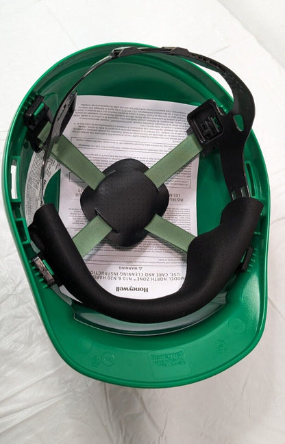 Honeywell North Zone N10 Hard Hats 4-Point Suspension Green QTY 11 N10040000