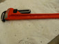 PRO-SOURCE Straight Pipe Wrench: 18" OAL, Cast Iron PAR - PWP-18