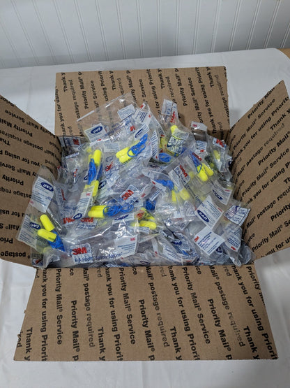 3M Earplugs: Corded 33 dB, Foam, Bullet, Roll Down Approx. 200 Pairs 7000002306