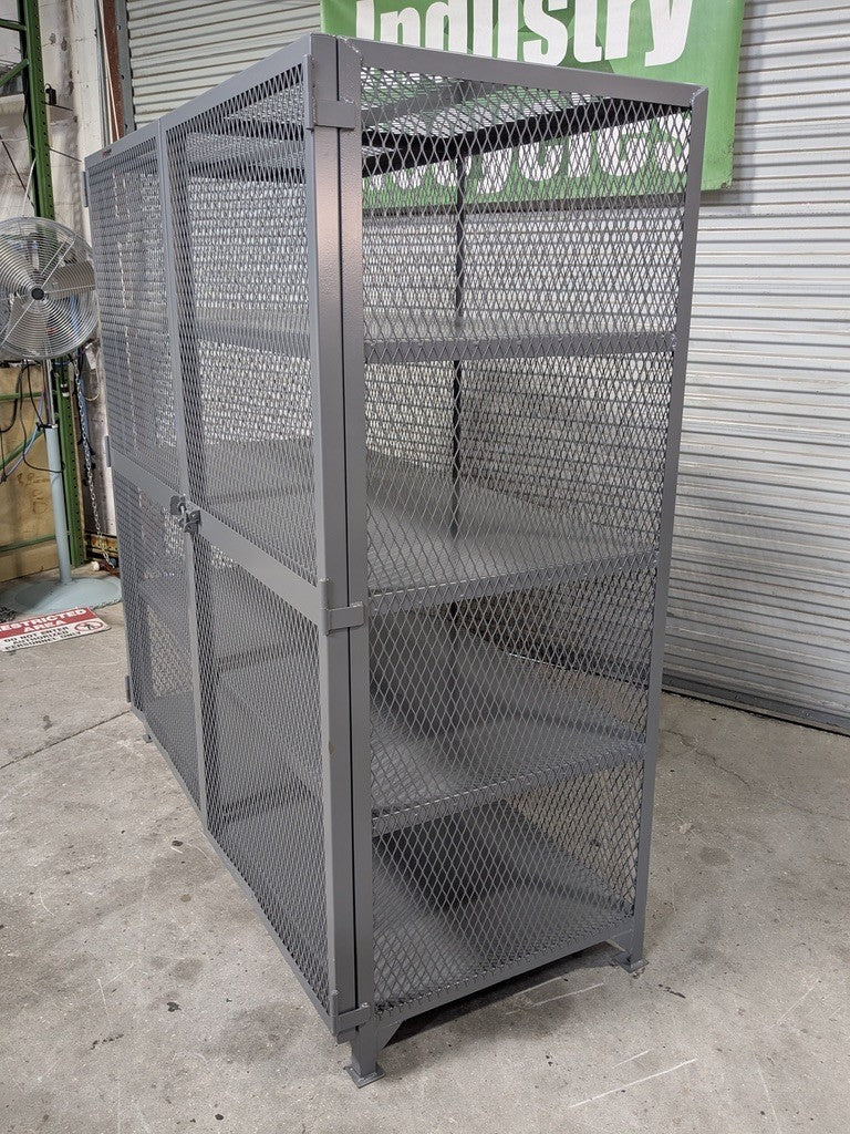 Little Giant Vented Storage Locker 3-Shelf 13 Ga. Welded Steel 78" x 72&quo