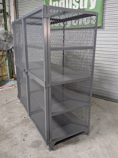 Little Giant Vented Storage Locker 3-Shelf 13 Ga. Welded Steel 78" x 72&quo