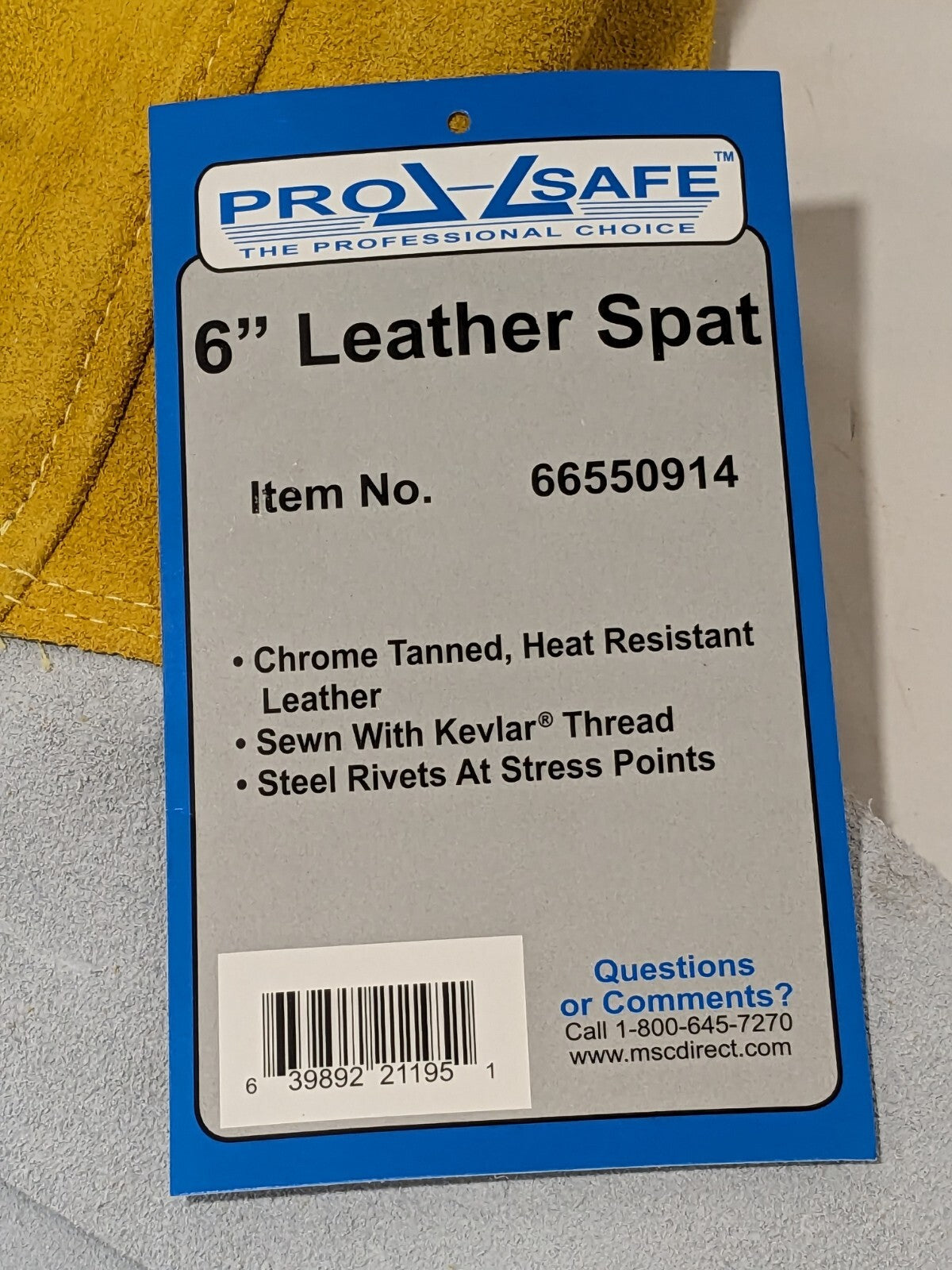 PRO-SAFE Flame-Resistant Spat: Gold Qty 1 Pair GB32