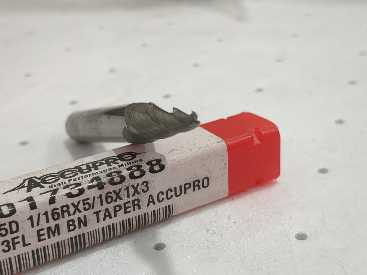ACCUPRO Tapered End Mill 1/8" Small Dia 3 Fl Solid Carbide 1" LOC 1217