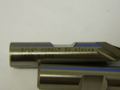 Putnam Tools Square End Mill 3/16" x 3/8" x 5/8" x 2-3/8" 2F