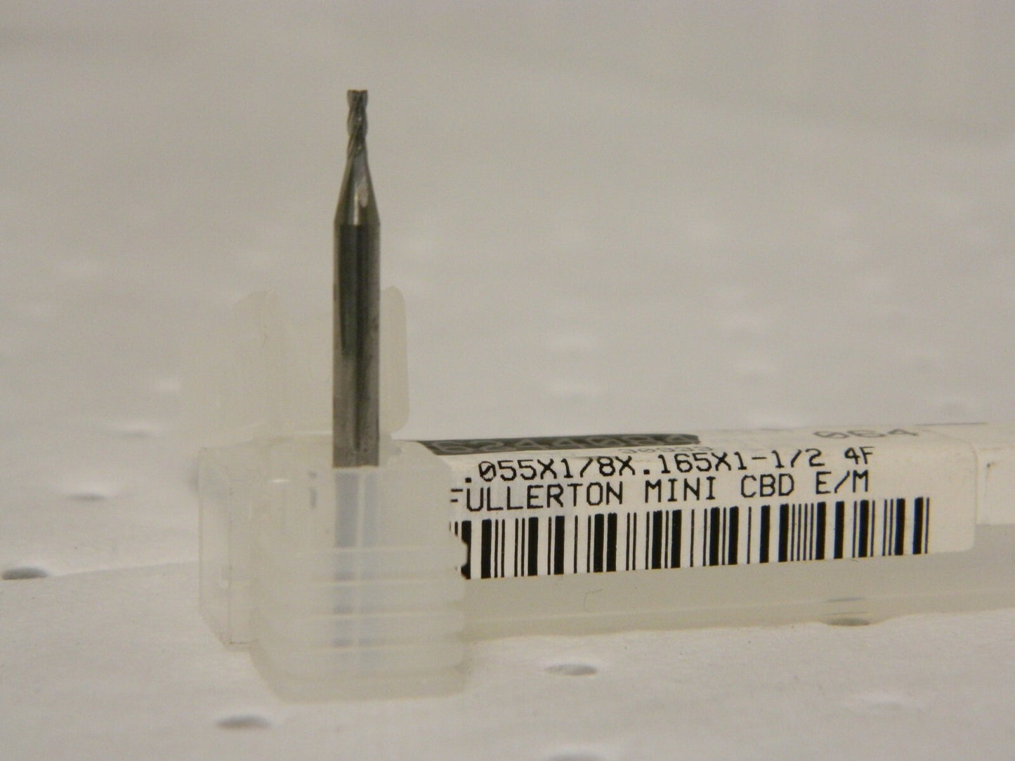 Fullerton Solid Carbide Square End Mill 0.055X 1/8X 0.165X 1-1/2" 4 FL 30933