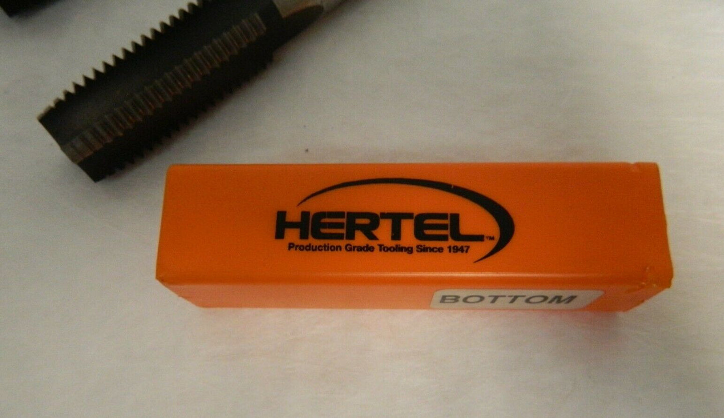 Hertel 1-8 UNC 4 Flute Bottoming Plug & Taper HSS 3 Piece Tap Set K008941AS