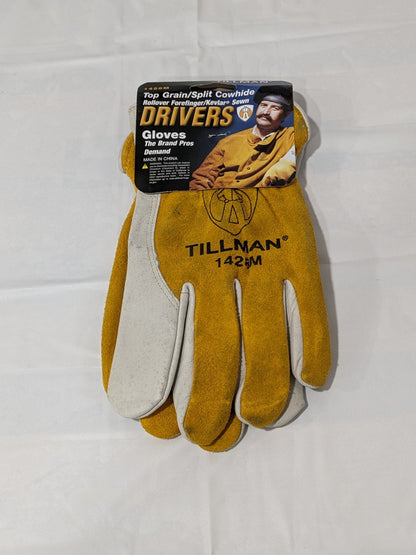 Tillman Top Grain/Split Cowhide Drivers Gloves Size Medium1428M
