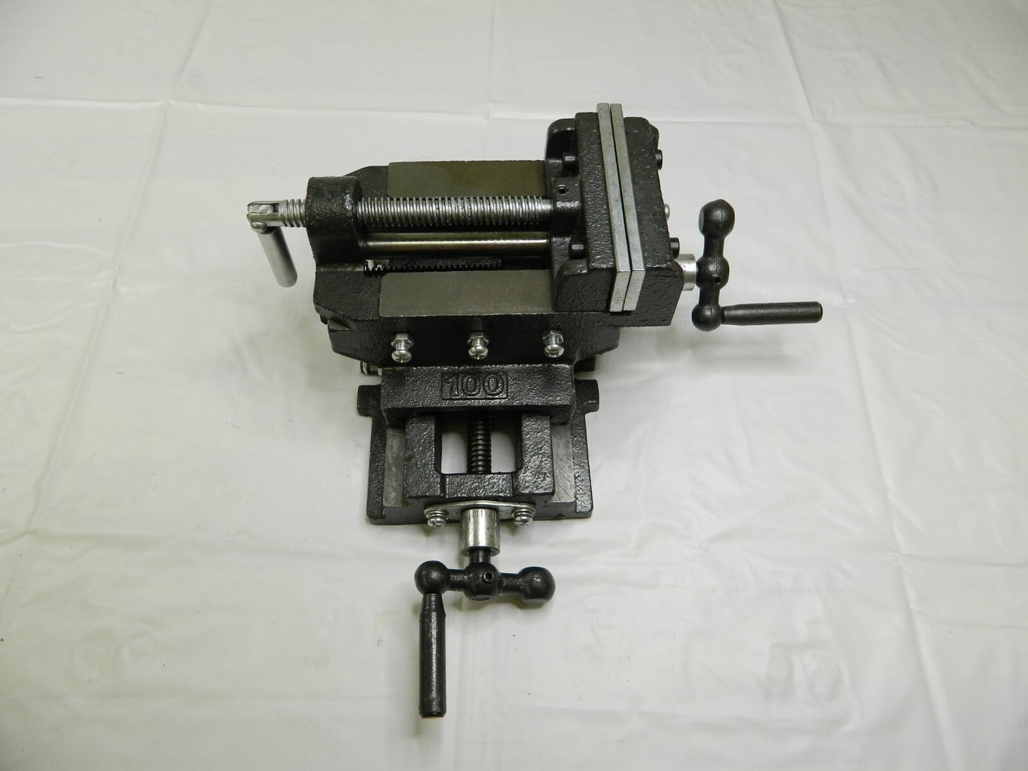 Horizontal Drill Press Vise 3-35/64 Jaw Opening 428-8314