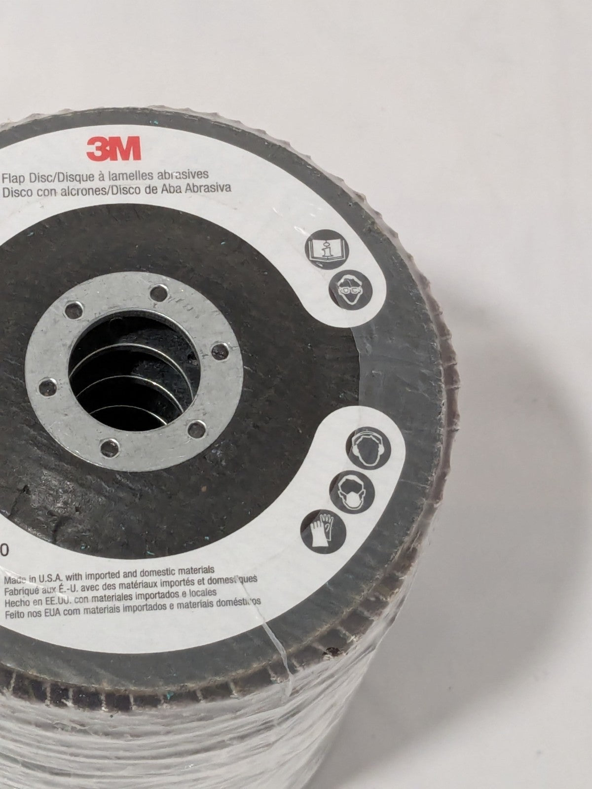 3M Flap Disc: 4-1/2" Dia, 7/8" Hole, 36G, ZA, Type 27 Qty 10 7010363142