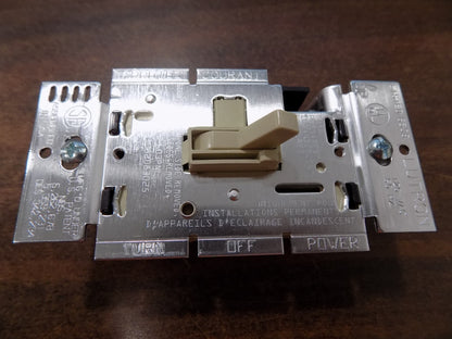 Lutron  3-way Preset On/Off Toggler-Switch Slide Dimmer  AY-603PNL-IV Ivory