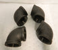 Pro Size 2" Class 150 Malleable Iron Black Pipe 90° Elbow Qty 4 MDB90 50-5