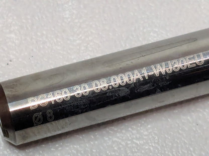 Walter-Titex Carbide Long Drill Coolant-Through DC160-30-08.000A1-WJ30EU 7684396
