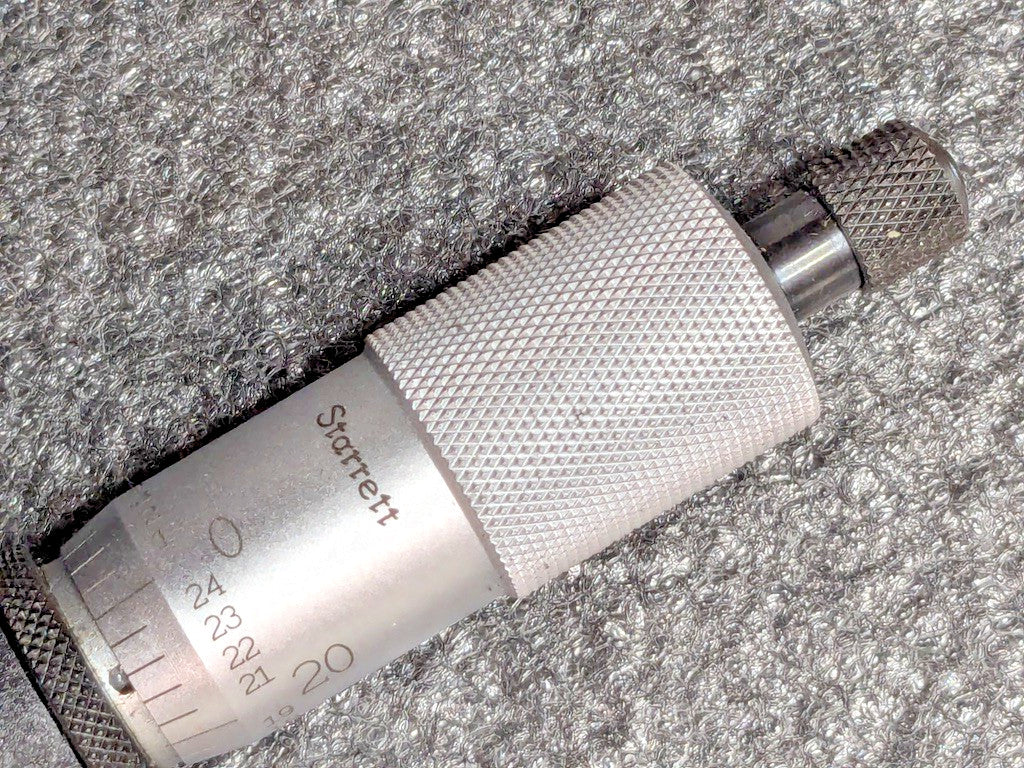 Starrett 6 Piece Mechanical Outside Micrometer Set 6 to 12" Range 72704