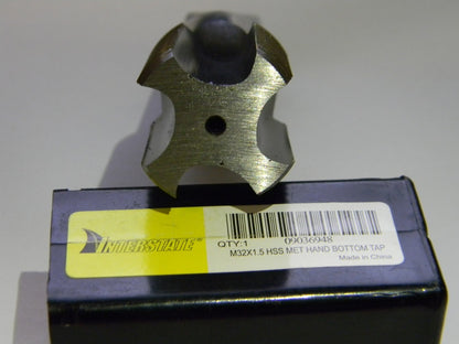 Interstate M32 x 1.50 mm D6 4 Fl HSS Straight Flute Standard Hand Tap 09036948