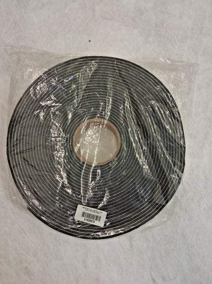 Professional Closed Cell PVC Roll 3/16" Thick 2" Wide Black 31938673