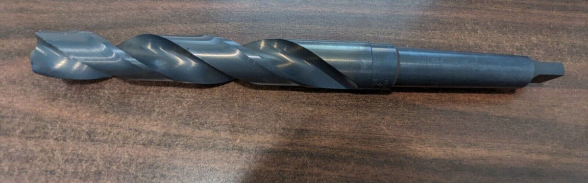 CLEVELAND Taper Shank Drill Bit: 1-1/8 Dia, 3MT, 118 ° Point HSS C12518