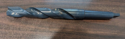 CLEVELAND Taper Shank Drill Bit: 1-1/8 Dia, 3MT, 118 ° Point HSS C12518