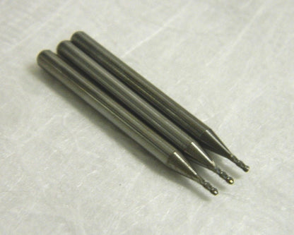 Monster Miniature Carbide End Mills Ballnose 0.040" Dia 4FL Qty 3 250-34004