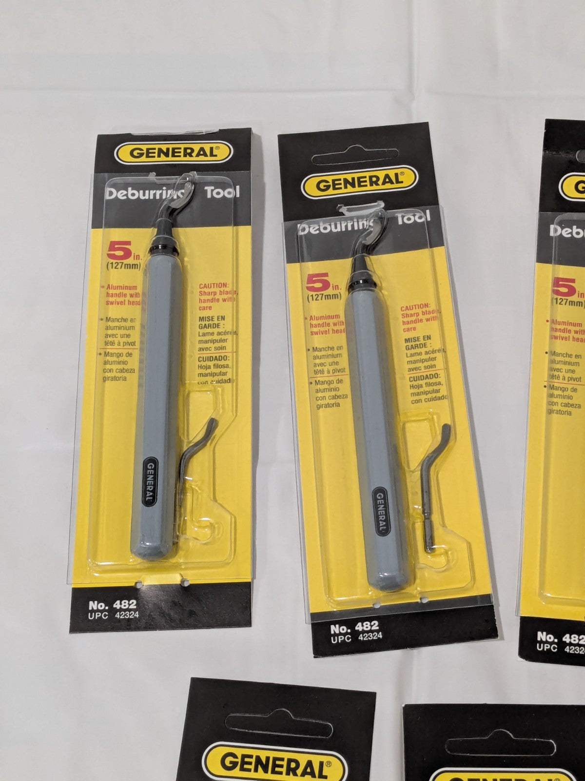 General Tools Swivel Head Deburring Tool 5" with Metal Handle Qty 5 482
