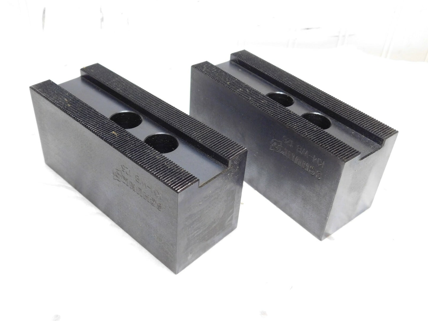 Schunk INCOMPLETE 2 Piece Square Soft Lathe Chuck Jaws KM-WB 126 132131