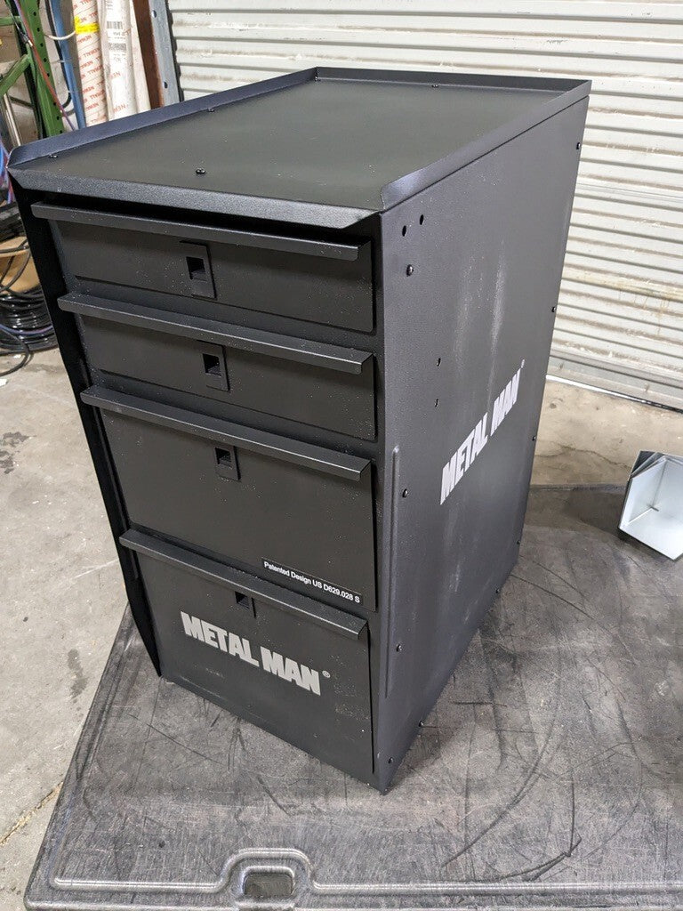 Metal Man Deluxe Welding Cabinet 4 Drawer 150 lb. Capacity DWC1 Scratch N Dent