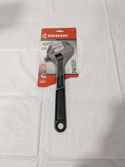 Crescent Adjustable Wrench: 12" OAL, 1-11/16" Jaw Capacity ATWJ212VS