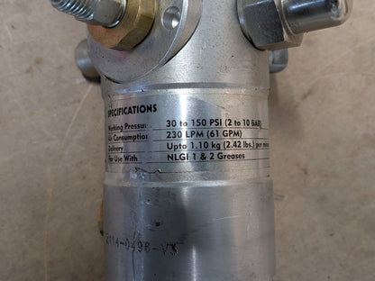 Pro Lube Air Operated Grease Pump Assembly 38 Oz/min. 150 PSI Max PARTS / REPAIR