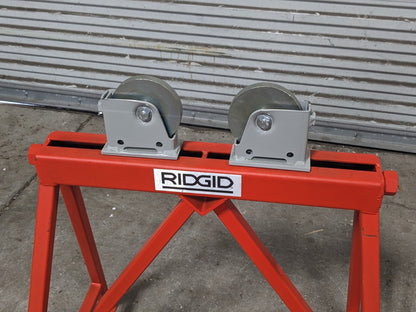 Ridgid Pipe Stand w/ Adjustable Steel Roller Heads 1/4" to 36" Capacit