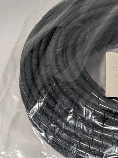 Black MDPE Wire & Hose Harness Cable Sleeve 0.271" ID, 100' Long 17004