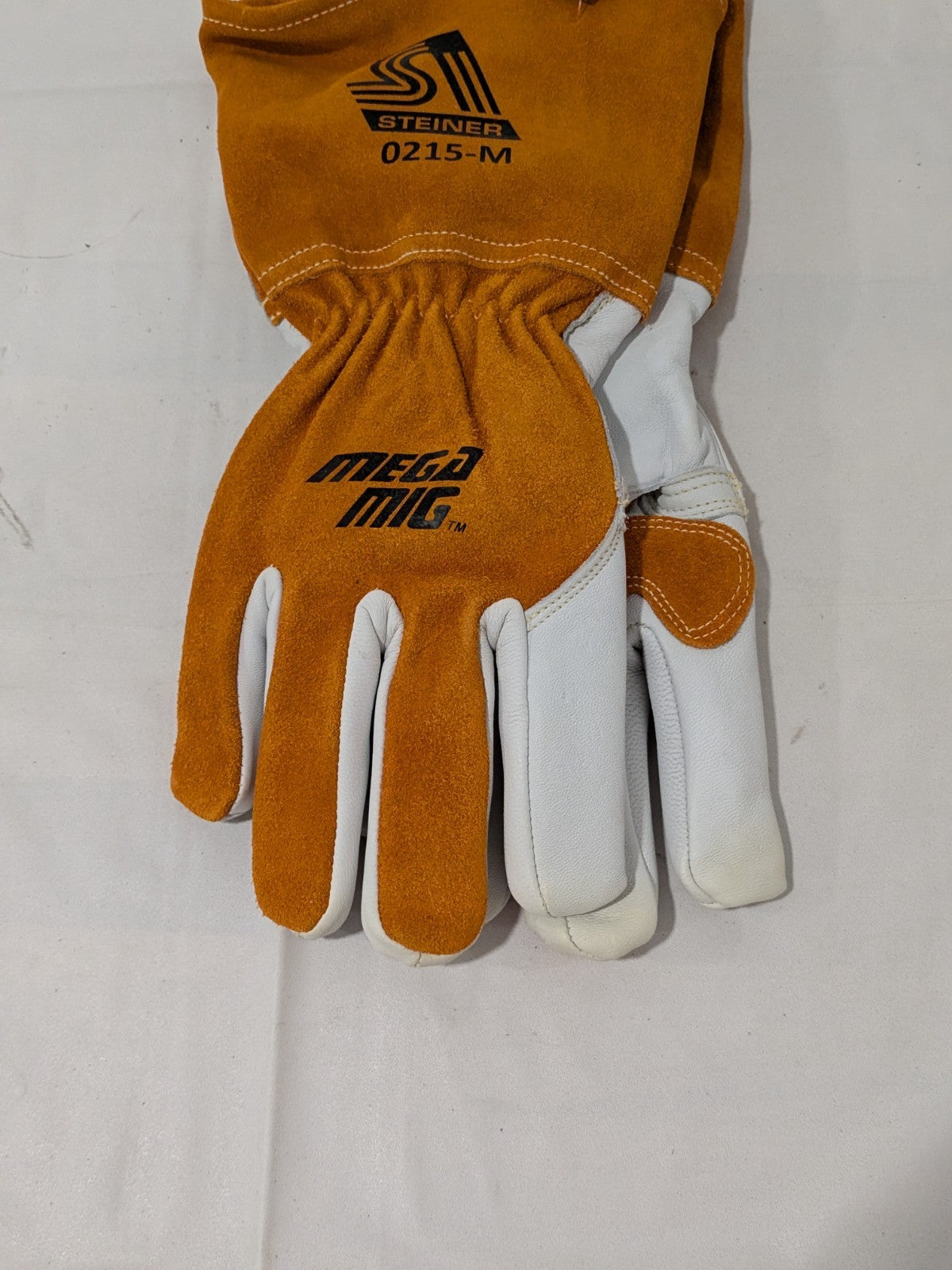STEINER Welding Gloves: Size Medium, Goatskin Leather 0215-M