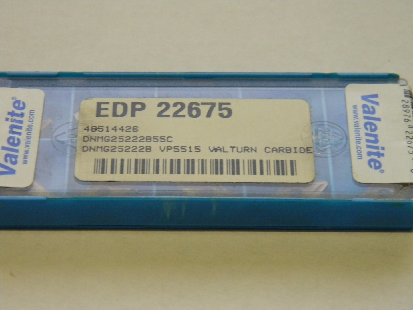 Valenite Carbide Inserts DNMG25222855C DNMG25222B VP5515 Qty. 9 22675