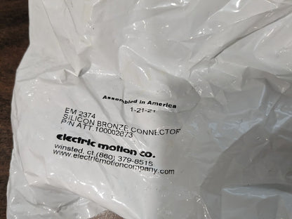 Electric Motion Co.  Silicon Bronze Connectors EM-2374   10 PC 5 per pack