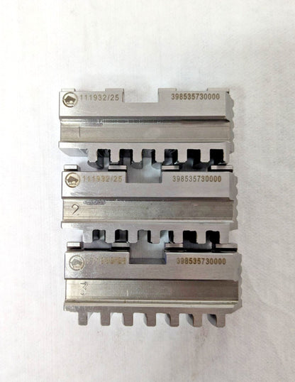 Bison 3 Piece Hard Lathe Steel Chuck Jaw Set Master 0.7874'' OAW 7-885