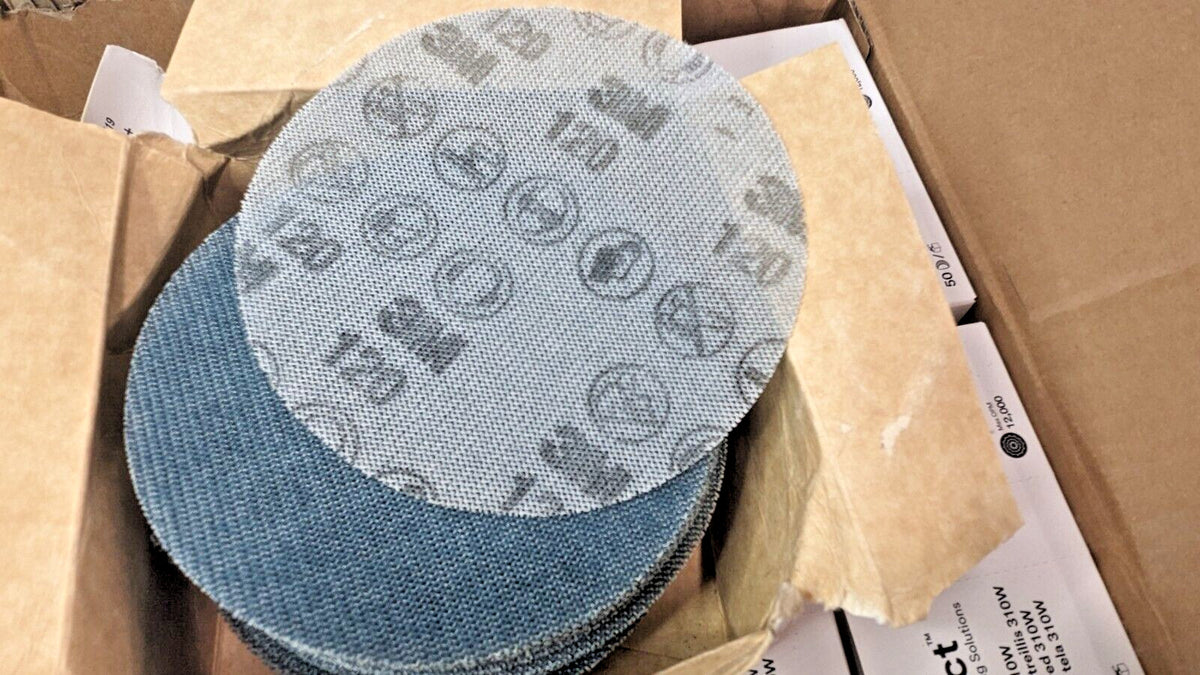 CASE OF 500 3M Xtract Net Discs 310W Aluminum Oxide 5" Dia 120+ 88419 7100247101