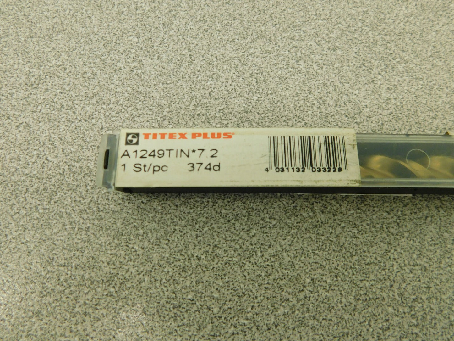 Titex Plus Jobber Drill 2Pk 7.2mm 130°Point TiN Finish Vanadium HSS A1249TIN-7.2
